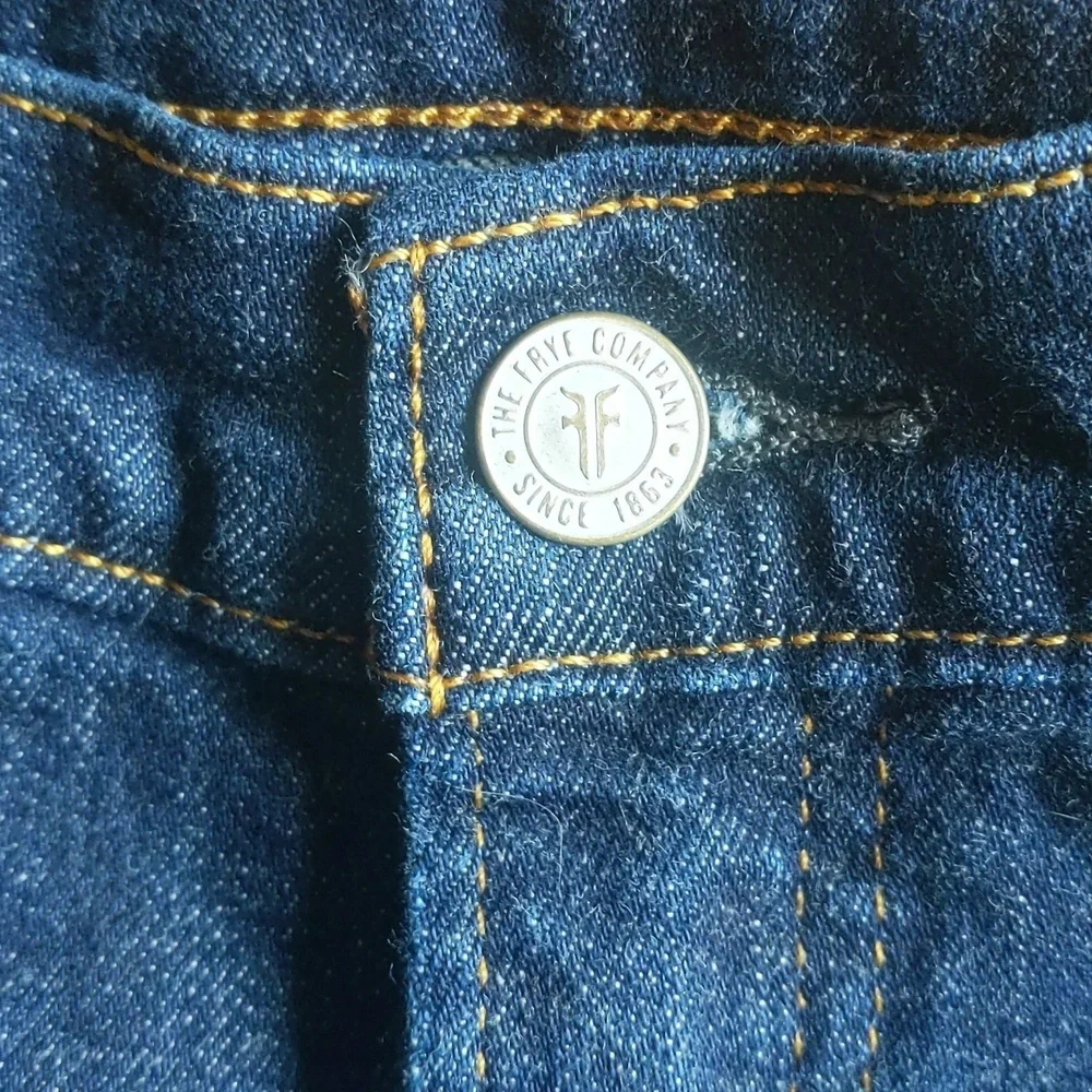 Frye Dark Wash Skinny Jeans - Women's 28 - Picture 4 of 8